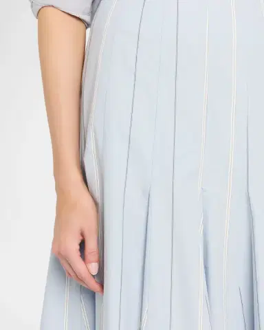Polo Ralph Lauren Striped Godet Cotton Poplin Midi Skirt | Thumbnail 5 Polo Ralph Lauren Striped Godet Cotton Poplin Midi Skirt | Thumbnail 5