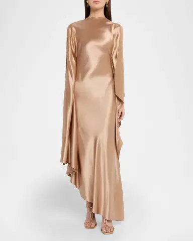 Acler Jarvis Draped Satin Maxi Dress | Thumbnail 2 Acler Jarvis Draped Satin Maxi Dress | Thumbnail 2