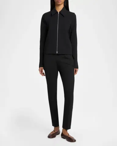 Jil Sander Collared Zip-Up Jacket | Thumbnail 2 Jil Sander Collared Zip-Up Jacket | Thumbnail 2