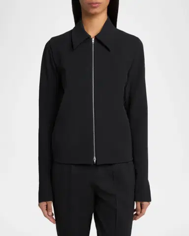 Jil Sander Collared Zip-Up Jacket | Thumbnail 4 Jil Sander Collared Zip-Up Jacket | Thumbnail 4