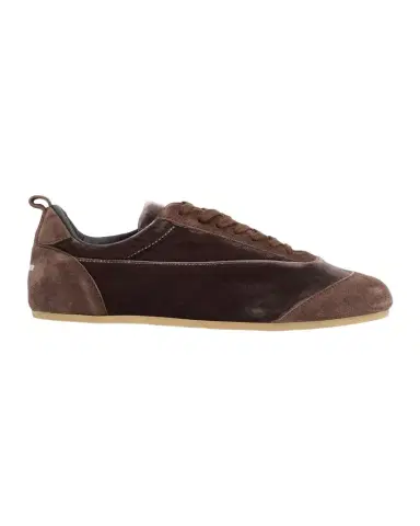 Jil Sander Etage Velvet and Suede Low-Top Sneakers | Thumbnail 1 Jil Sander Etage Velvet and Suede Low-Top Sneakers | Thumbnail 1