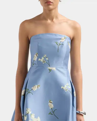 SACHIN BABI Shay Strapless Floral-Print Stretch Mikado Dress | Thumbnail 5 SACHIN BABI Shay Strapless Floral-Print Stretch Mikado Dress | Thumbnail 5