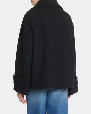 Chloé Double-Breasted Wool Short Coat | Thumbnail 3 Chloé Double-Breasted Wool Short Coat | Thumbnail 3