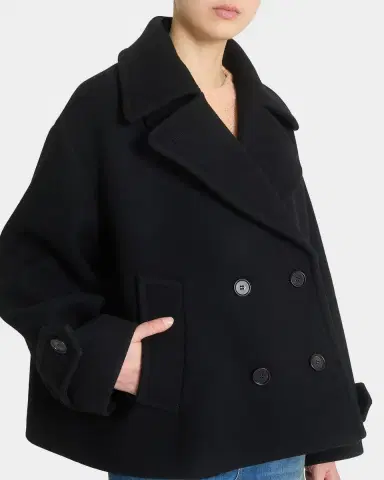 Chloé Double-Breasted Wool Short Coat | Thumbnail 5 Chloé Double-Breasted Wool Short Coat | Thumbnail 5