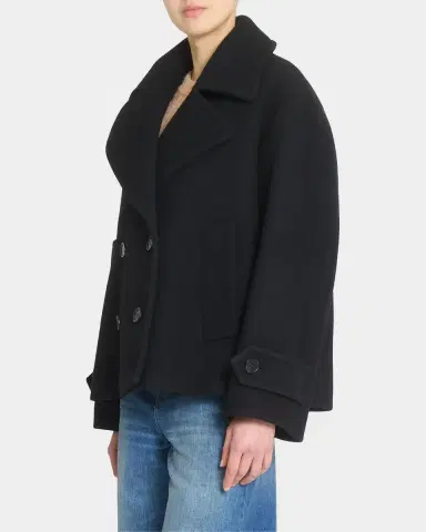 Chloé Double-Breasted Wool Short Coat | Thumbnail 6 Chloé Double-Breasted Wool Short Coat | Thumbnail 6