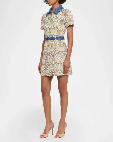Cinq à Sept Bea Zip-Front Mini Dress | Thumbnail 4 Cinq à Sept Bea Zip-Front Mini Dress | Thumbnail 4