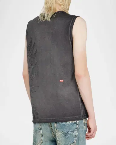 Diesel Men's Jersey Muscle Tank Top | Thumbnail 3 Diesel Men's Jersey Muscle Tank Top | Thumbnail 3