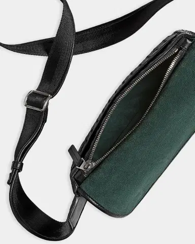 Bottega Veneta Men's Veneto Intrecciato Leather Sling Bag | Thumbnail 2 Bottega Veneta Men's Veneto Intrecciato Leather Sling Bag | Thumbnail 2