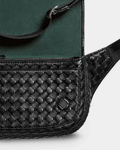 Bottega Veneta Men's Veneto Intrecciato Leather Sling Bag | Thumbnail 4 Bottega Veneta Men's Veneto Intrecciato Leather Sling Bag | Thumbnail 4