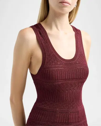 Veronica Beard Sandra Knit Tank Top | Thumbnail 4 Veronica Beard Sandra Knit Tank Top | Thumbnail 4