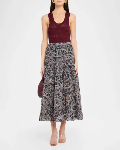 Veronica Beard Heatheralyn Paisley Skirt | Thumbnail 2 Veronica Beard Heatheralyn Paisley Skirt | Thumbnail 2
