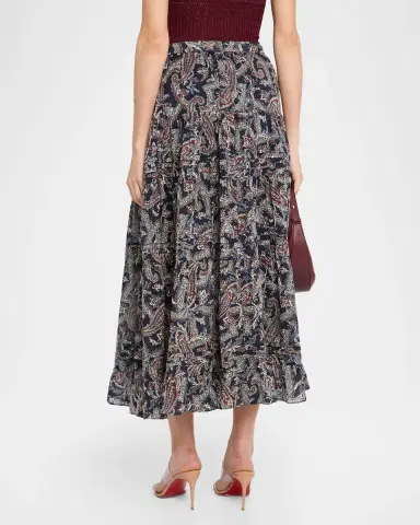 Veronica Beard Heatheralyn Paisley Skirt | Thumbnail 3 Veronica Beard Heatheralyn Paisley Skirt | Thumbnail 3