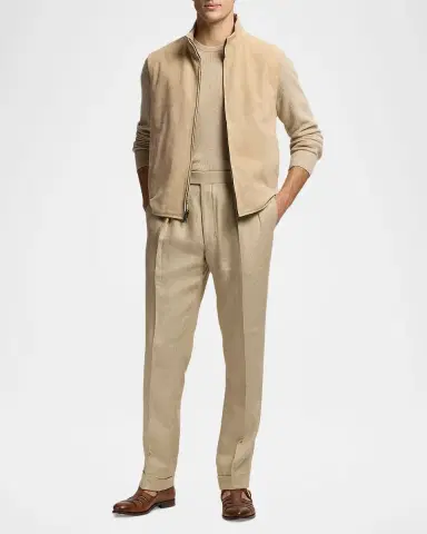 Ralph Lauren Purple Label Men 's Jamison Reversible Suede Vest | Thumbnail 2 Ralph Lauren Purple Label Men 's Jamison Reversible Suede Vest | Thumbnail 2