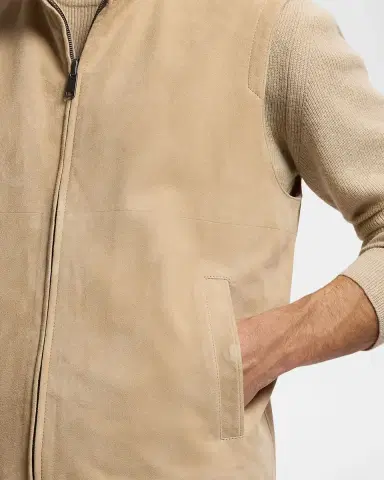 Ralph Lauren Purple Label Men 's Jamison Reversible Suede Vest | Thumbnail 5 Ralph Lauren Purple Label Men 's Jamison Reversible Suede Vest | Thumbnail 5
