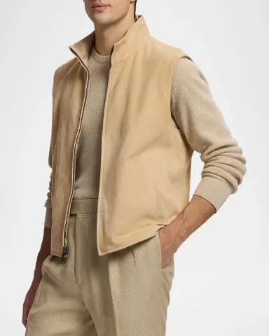 Ralph Lauren Purple Label Men 's Jamison Reversible Suede Vest | Thumbnail 6 Ralph Lauren Purple Label Men 's Jamison Reversible Suede Vest | Thumbnail 6