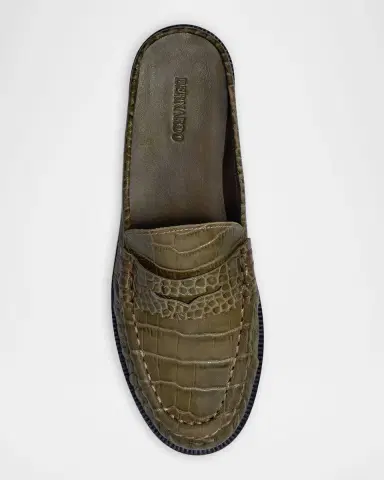 Bernardo Tilda Leather Penny Loafer Mules | Thumbnail 4 Bernardo Tilda Leather Penny Loafer Mules | Thumbnail 4