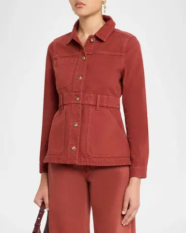 Veronica Beard Anzu Twill Utility Jacket | Thumbnail 4 Veronica Beard Anzu Twill Utility Jacket | Thumbnail 4