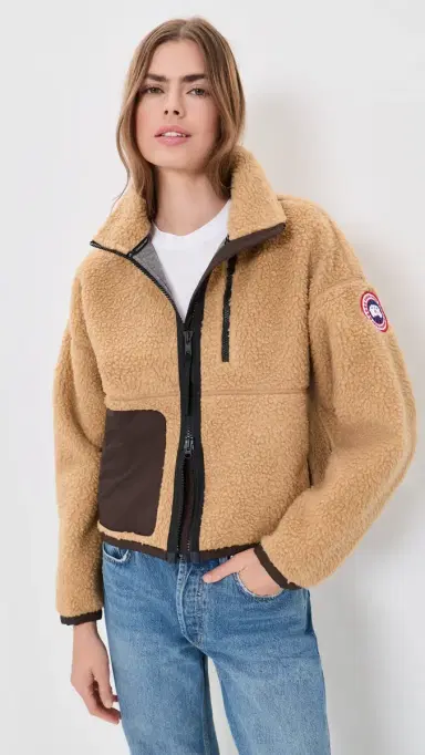 Canada Goose imcoe Fleece Jacket Ecru Beige | Thumbnail 2 Canada Goose imcoe Fleece Jacket Ecru Beige | Thumbnail 2