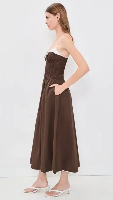 NIA Thomas Midi Dress Coffee | Thumbnail 4 NIA Thomas Midi Dress Coffee | Thumbnail 4