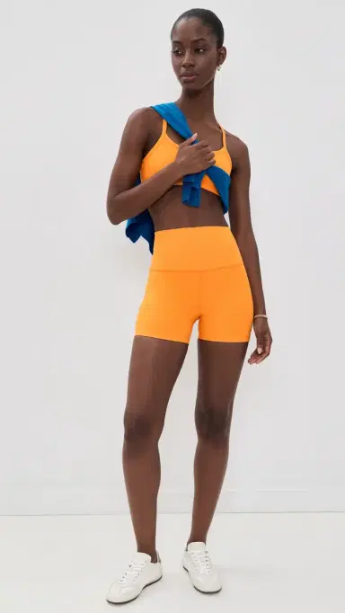 Beyond Yoga pacedye All For Run Shorts Bright Citrus Heather | Thumbnail 5 Beyond Yoga pacedye All For Run Shorts Bright Citrus Heather | Thumbnail 5
