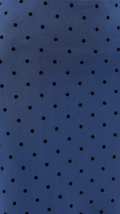 LE BOP Emma Midi Skirt Navy Flocked Polka Dot | Thumbnail 6 LE BOP Emma Midi Skirt Navy Flocked Polka Dot | Thumbnail 6