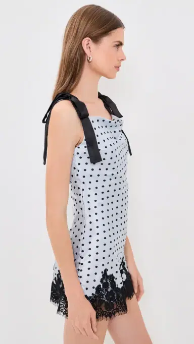 En Saison Hazel Sleeveless Mini Dress Light Blue Black S | Thumbnail 4 En Saison Hazel Sleeveless Mini Dress Light Blue Black S | Thumbnail 4