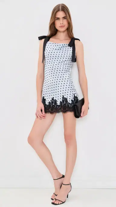 En Saison Hazel Sleeveless Mini Dress Light Blue Black S | Thumbnail 5 En Saison Hazel Sleeveless Mini Dress Light Blue Black S | Thumbnail 5