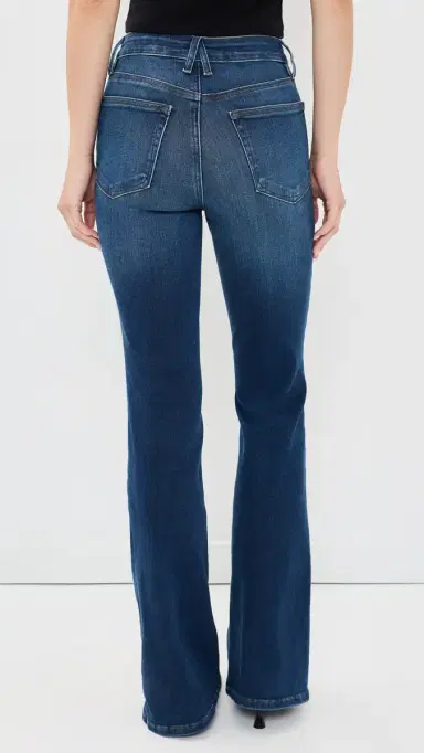 Good American Soft Tech Flare Good Legs Jeans Indigo33 | Thumbnail 3 Good American Soft Tech Flare Good Legs Jeans Indigo33 | Thumbnail 3