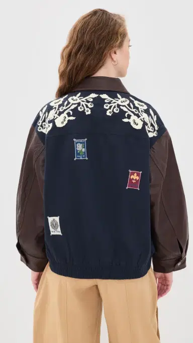 Sea Georgie Sportswear Embroidered Jacket Navy | Thumbnail 3 Sea Georgie Sportswear Embroidered Jacket Navy | Thumbnail 3