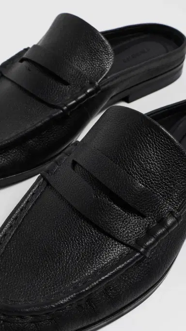Simkhai Dean Pebbled Leather Loafer Mules Black | Thumbnail 5 Simkhai Dean Pebbled Leather Loafer Mules Black | Thumbnail 5