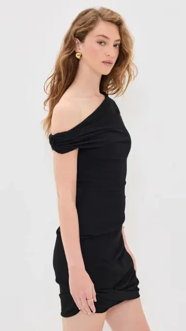 Paris Georgia Elemental Ida Mini Dress Black | Thumbnail 4 Paris Georgia Elemental Ida Mini Dress Black | Thumbnail 4