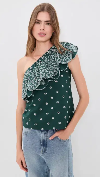 Essentiel Antwerp Kath Scallop Edge Top | Thumbnail 2 Essentiel Antwerp Kath Scallop Edge Top | Thumbnail 2