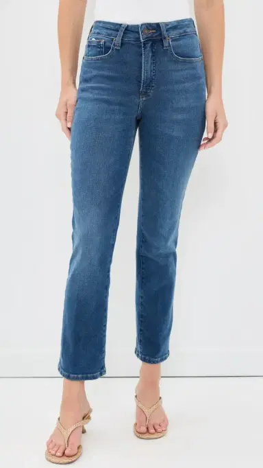 Good American Soft Tech Good Legs Straight Jeans Indigo33 | Thumbnail 2 Good American Soft Tech Good Legs Straight Jeans Indigo33 | Thumbnail 2