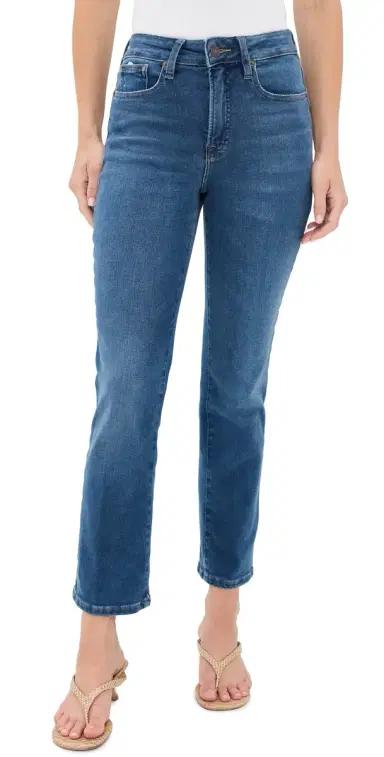 Good American Soft Tech Good Legs Straight Jeans Indigo33 | Thumbnail 1 Good American Soft Tech Good Legs Straight Jeans Indigo33 | Thumbnail 1