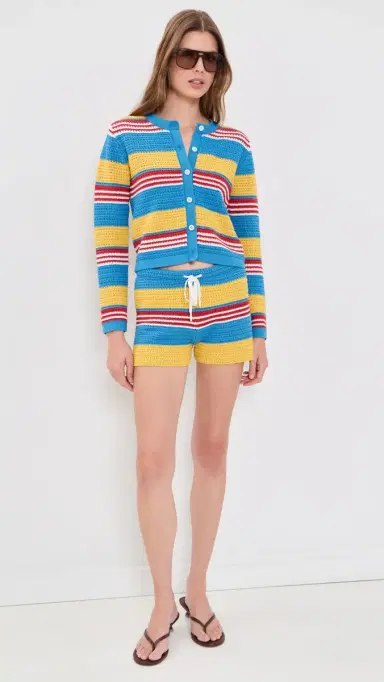 POSSE Tammy Shorts Blue Multistripe | Thumbnail 5 POSSE Tammy Shorts Blue Multistripe | Thumbnail 5