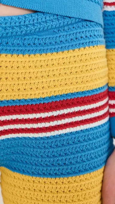 POSSE Tammy Shorts Blue Multistripe | Thumbnail 6 POSSE Tammy Shorts Blue Multistripe | Thumbnail 6