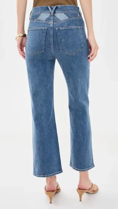Veronica Beard Jean Dylan Ankle High Rise Straight Leg Jeans Prism Blue | Thumbnail 3 Veronica Beard Jean Dylan Ankle High Rise Straight Leg Jeans Prism Blue | Thumbnail 3