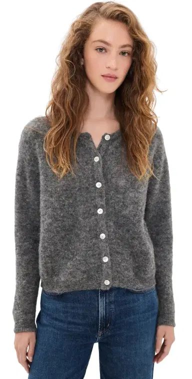 American Vintage Vitow Cardigan Acier Chine S | Thumbnail 1 American Vintage Vitow Cardigan Acier Chine S | Thumbnail 1