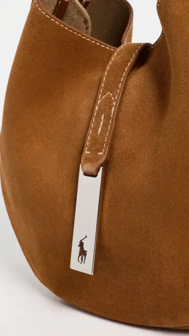 Polo Ralph Lauren Suede Polo ID Small Shoulder Bag Turmeric One Size | Thumbnail 5 Polo Ralph Lauren Suede Polo ID Small Shoulder Bag Turmeric One Size | Thumbnail 5