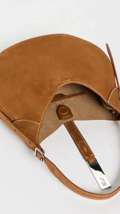 Polo Ralph Lauren Suede Polo ID Small Shoulder Bag Turmeric One Size | Thumbnail 6 Polo Ralph Lauren Suede Polo ID Small Shoulder Bag Turmeric One Size | Thumbnail 6