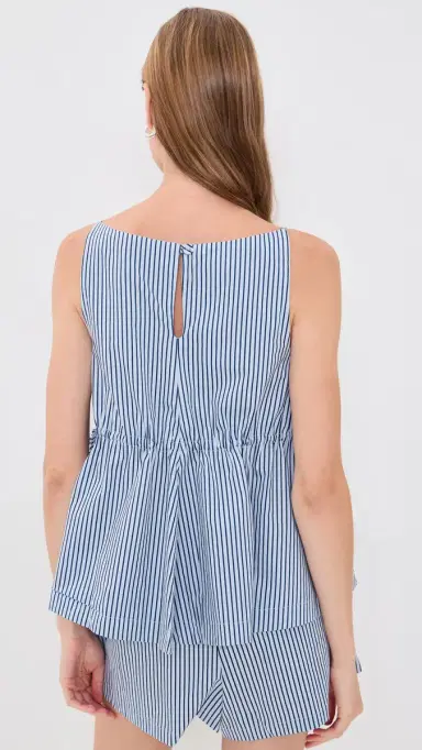 VRG GRL Indi Blue Stripe Top Blue Stripe | Thumbnail 3 VRG GRL Indi Blue Stripe Top Blue Stripe | Thumbnail 3