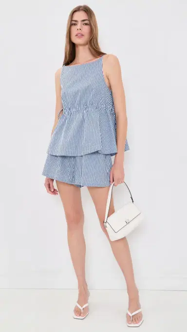 VRG GRL Indi Blue Stripe Top Blue Stripe | Thumbnail 5 VRG GRL Indi Blue Stripe Top Blue Stripe | Thumbnail 5