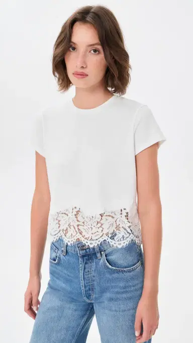 Generation Love Paige Combo Top White | Thumbnail 2 Generation Love Paige Combo Top White | Thumbnail 2