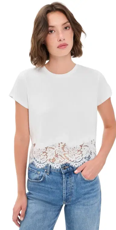 Generation Love Paige Combo Top White | Thumbnail 1 Generation Love Paige Combo Top White | Thumbnail 1