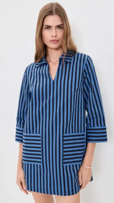 English Factory A-Line Kaftan Collar Mini Dress | Thumbnail 2 English Factory A-Line Kaftan Collar Mini Dress | Thumbnail 2