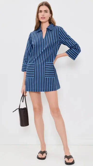 English Factory A-Line Kaftan Collar Mini Dress | Thumbnail 5 English Factory A-Line Kaftan Collar Mini Dress | Thumbnail 5