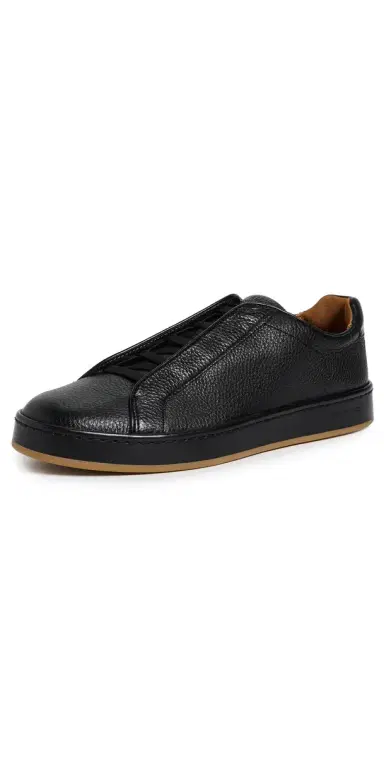Allen Edmonds Banks Court Slip-On Stretch Lace Sneakers Black | Thumbnail 1 Allen Edmonds Banks Court Slip-On Stretch Lace Sneakers Black | Thumbnail 1