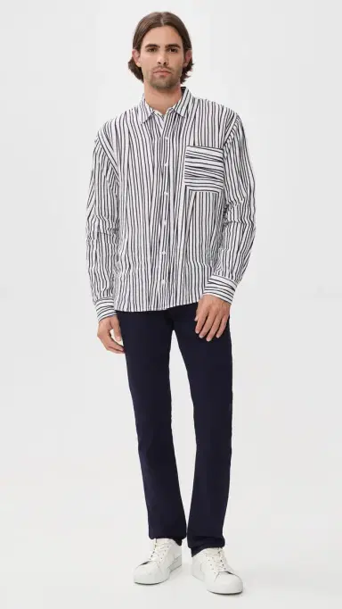 PAIGE Federal Transcend Slim Straight Jeans Inkwell | Thumbnail 5 PAIGE Federal Transcend Slim Straight Jeans Inkwell | Thumbnail 5
