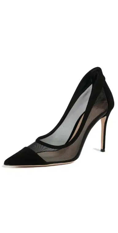 Gianvito Rossi Camoscio Rete Stilettos | Thumbnail 1 Gianvito Rossi Camoscio Rete Stilettos | Thumbnail 1