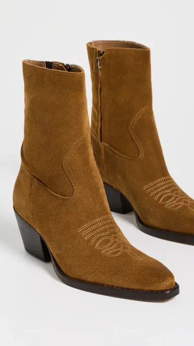 Dolce Vita Klyde Booties Cognac Suede | Thumbnail 5 Dolce Vita Klyde Booties Cognac Suede | Thumbnail 5